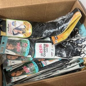 Braiding Hairs Senegalese Twists & Goddess Locs Box $135